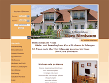Tablet Screenshot of hotelbirnbaum.de